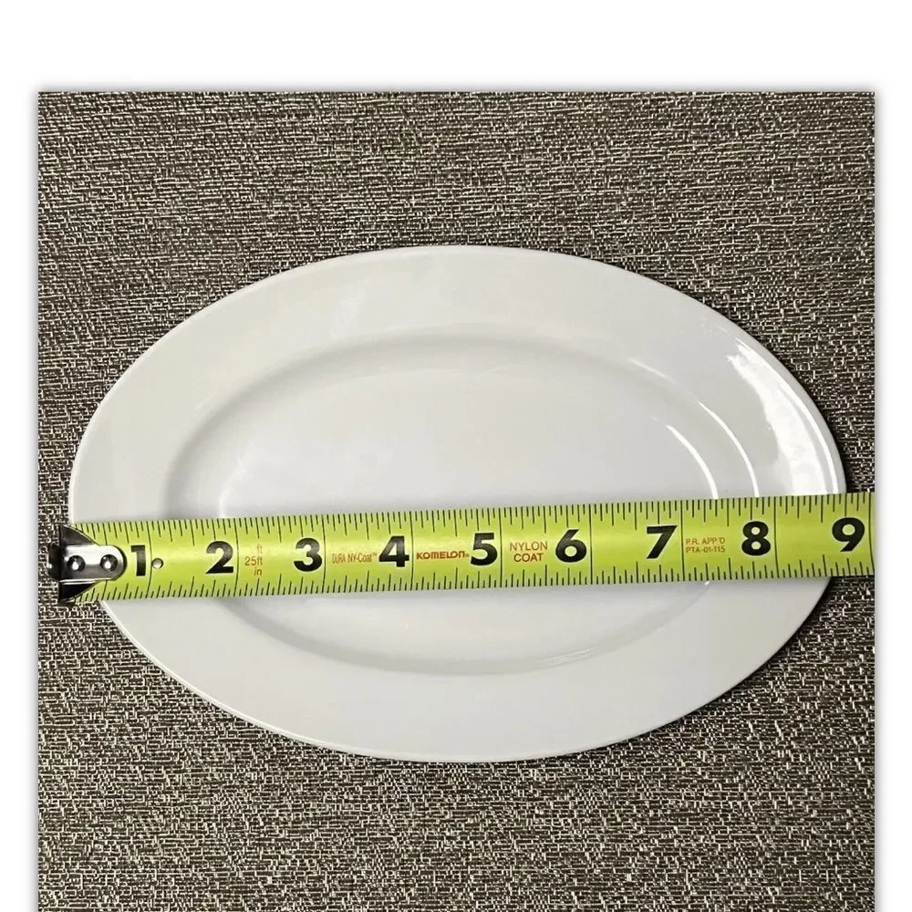 Richard Ginori Italy 4 Oblong Wide Rim Plate 9 x 6 Appetizer Lunch Small Plate